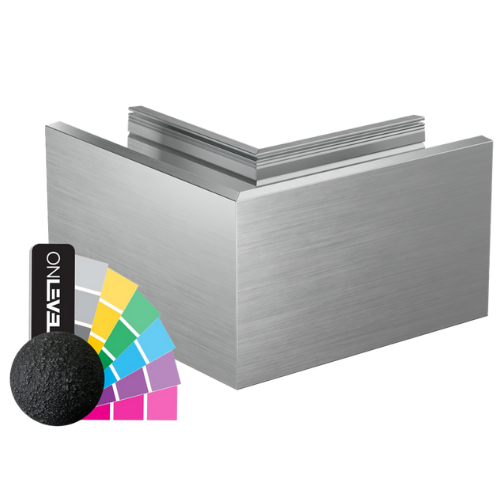 TF-3620 outside corner 90°, aluminum RAL structure