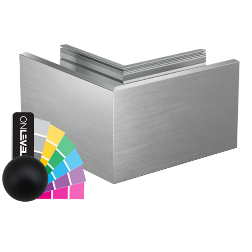 TF-3620 outside corner 90°, aluminum RAL matt