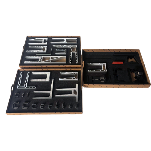 Demo box All TransLevel Systems, Handrail, Top Cover, Fixings systems