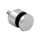 Glass adapter Ø30mm connection Ø42.4mm AISI 316 satined