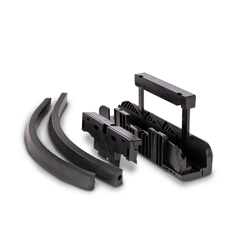 TURBOFLEX 1.0kN/1.5kN glass mounting set glass 10/10/4 (21.52mm) L=2,5mtr
