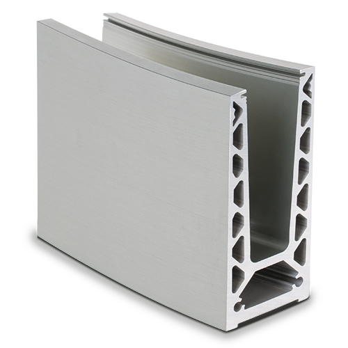 BEND-FIT TL-6020 Glass profile  L=6000mm aluminum (max. usable after bending L=5000mm)