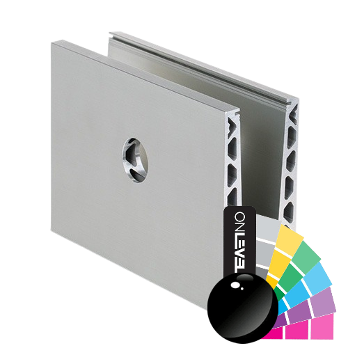 TL-6021 Glass profile  L=5000mm alum. RAL shiny