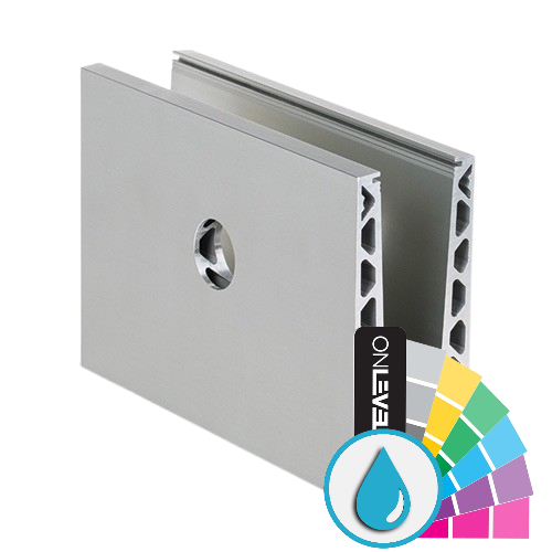 TL-6021 Glass profile  L=5000mm aluminum ARMOR RAL