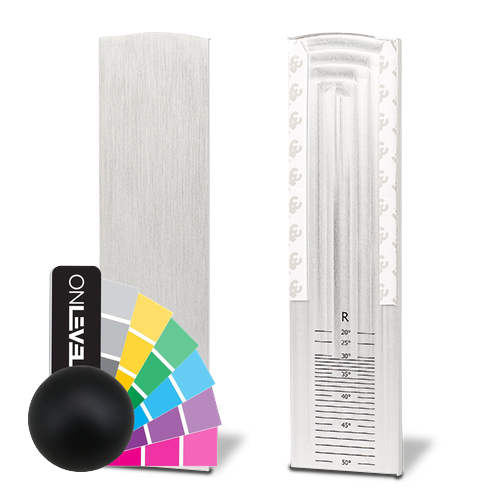 TL-6021 Endcap right with covercap for stairway aluminum RAL matt