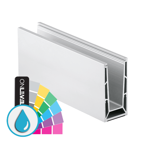 TL-6500 Glass profile L=5000mm aluminum ARMOR RAL