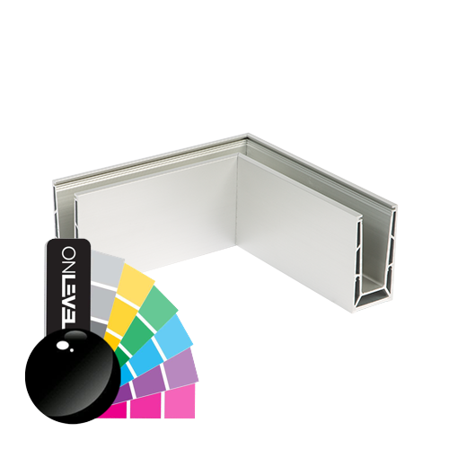 TL-6500 Corner inside/outside alum. RAL shiny