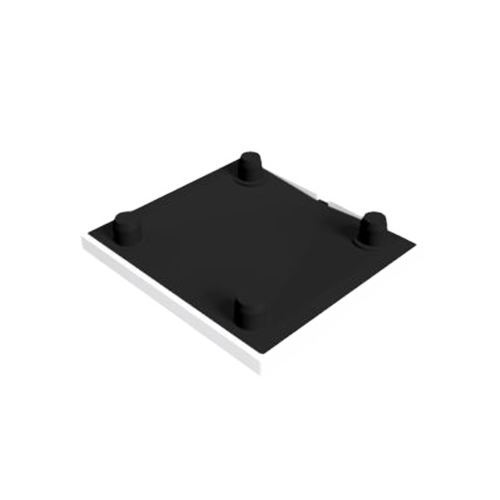 GUARDIAN OF THE UNIVERSE post endcap bottom 58x58mm, aluminum mill finish