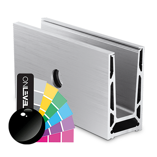 TL-6051 Glass profile  L=5000mm alum. RAL shiny