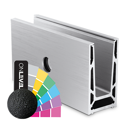 TL-6051 Glass profile  L=5000mm aluminum RAL (struct.)