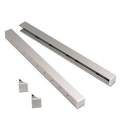 SKYFORCE-Side set incl. glass rubbers for glass 16.76/17.52/21.52mm height 700mm, aluminum RAL structure