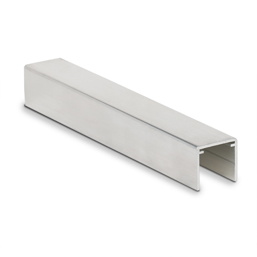 Handrail U-profile 42x34x3mm, L=4000mm aluminum mill finish