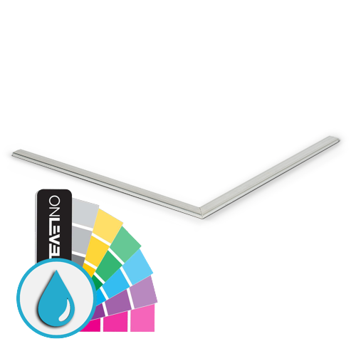 Glass edge protection, corner 90° glass 12-13.5mm, aluminum ARMOR RAL including glass mounting tape