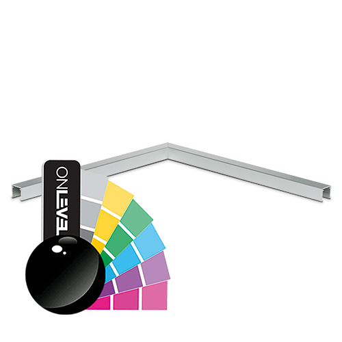 Corner 90° U-profile 26x23x2mm, aluminum RAL shiny