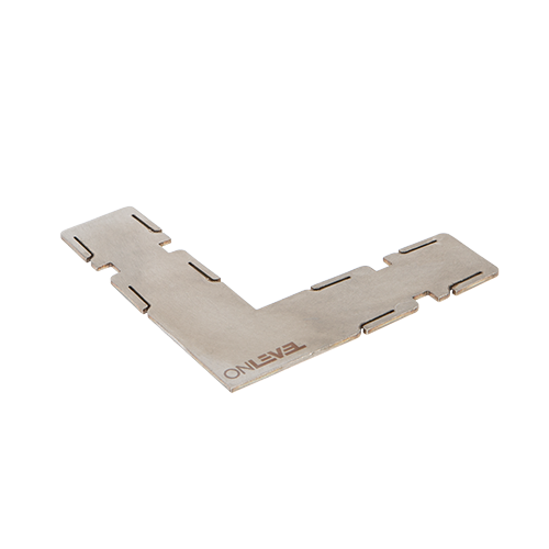 Corner conn. 90° U-profile 26x23x2mm AISI 316