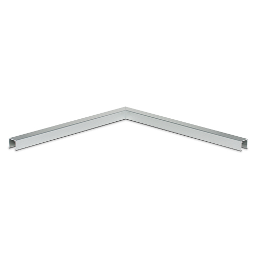 Corner 90° U-profile 30x28x2mm, aluminum natural anodized