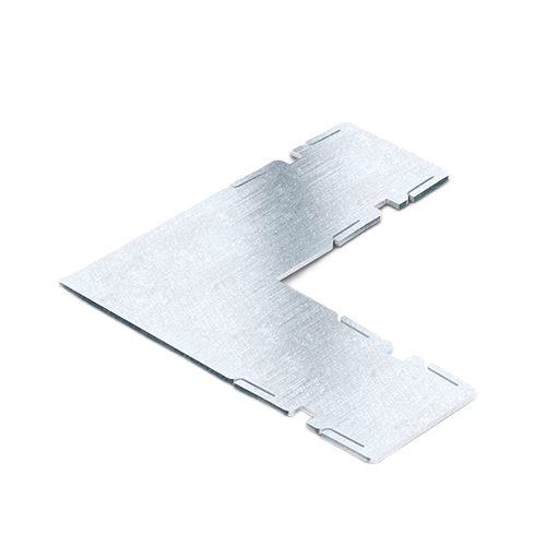 Corner conn. 90° U-profile 42x34x3mm AISI 316