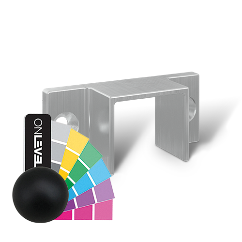 Wall support U-profile 26x23x2mm aluminum RAL mat