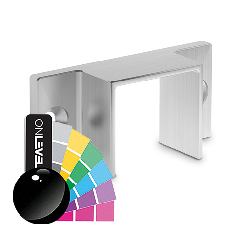 Wall support U-profile 30x28x2mm alum. RAL shiny