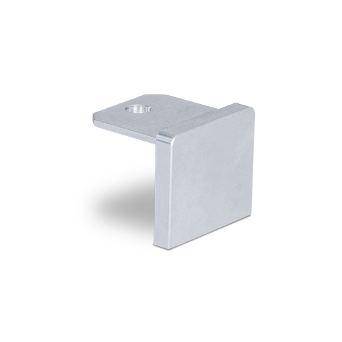Endcap flat U-profile 30x28x2mm aluminum mill finish