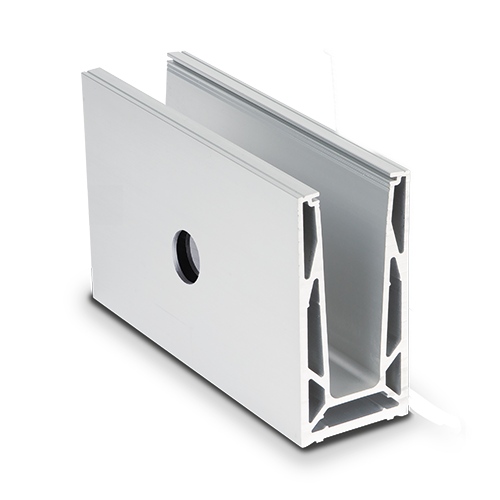 TL-6081 Glass profile  L=5000mm aluminum natural anodized