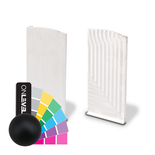 TL-6081 Endcap right with covercap aluminum RAL struct.