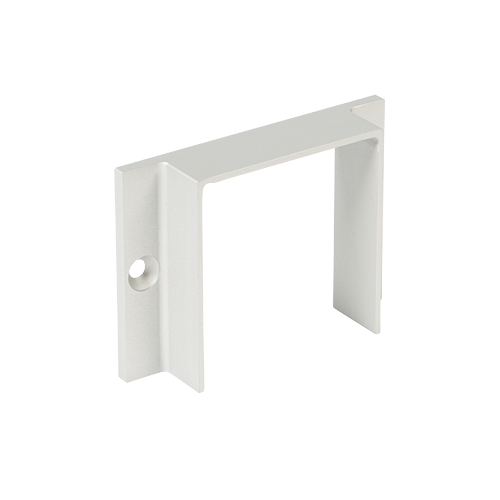 LAZORTRACK wall connector 56x60mm, aluminum mill finish