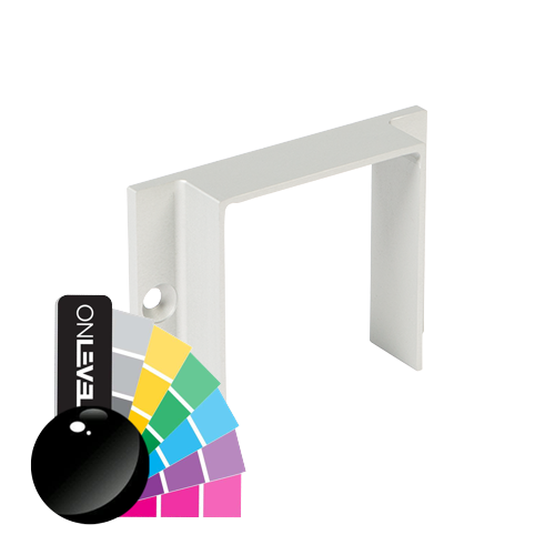 LAZORTRACK wall connector 56x60mm, alum. RAL shiny