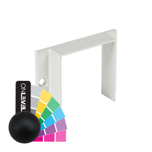 LAZORTRACK wall connector 56x60mm, aluminum RAL matt