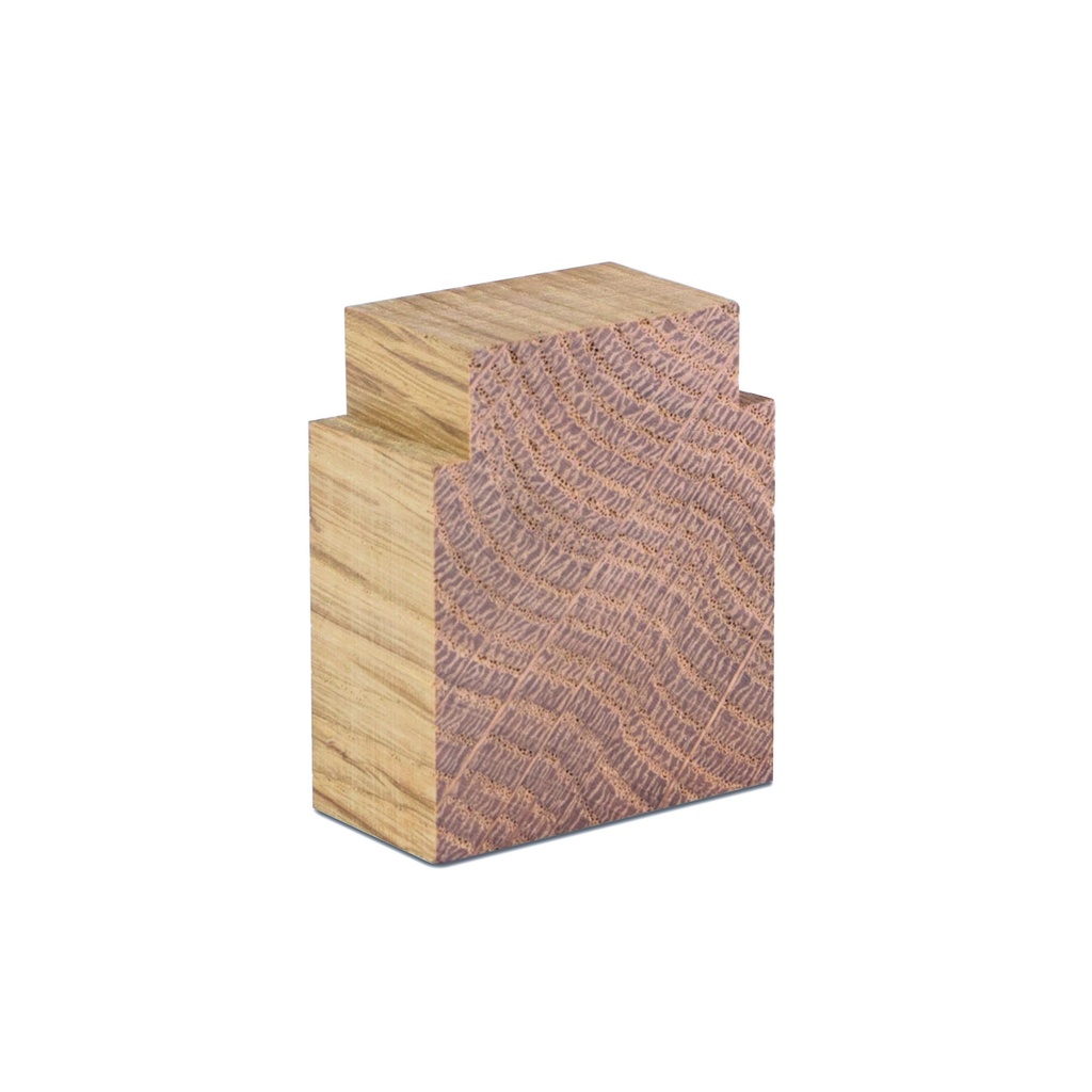 LAZORTRACK endcap left/right 56x60mm, oak laquered (discontinued product until 30/06/2026 or while stocks last)
