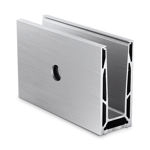 TL-6141 Glass profile  L=5000mm aluminum mill finish