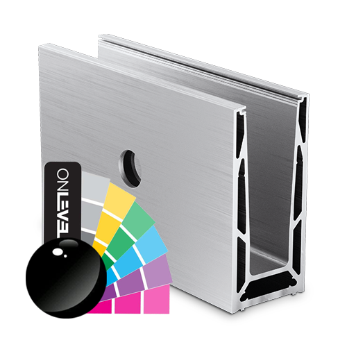 Glass profile TL-6141, L=5000mm alum. RAL shiny