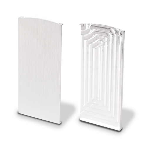 TL-6141 Endcap right aluminum mill finish