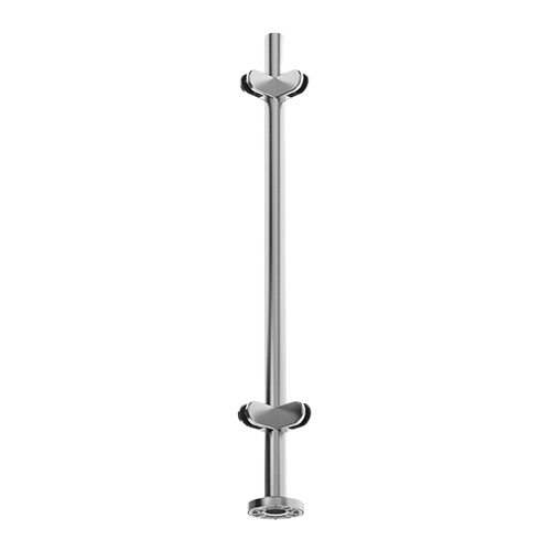 EMPIRE STATE POST Top, Ø42.4x2mm,  H=990mm, cornerpost 90° inside, KRONOS AISI 304 satined