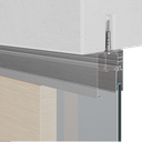 INFINITYSLIDE 69kg fixed glass set (ceiling) glass/wood 2-panels L=3mtr, aluminum natural anodized