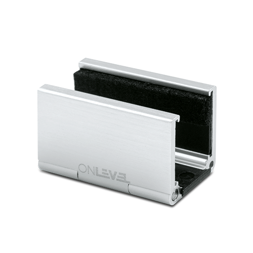 INFINITYSLIDE 69kg floor guidance for glass 8-10.76mm, aluminum stainless steel look