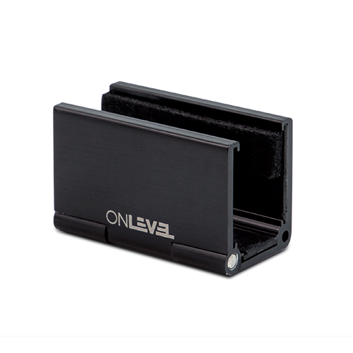 INFINITYSLIDE 69kg floor guidance for glass 8-10.76mm, aluminum black anodized