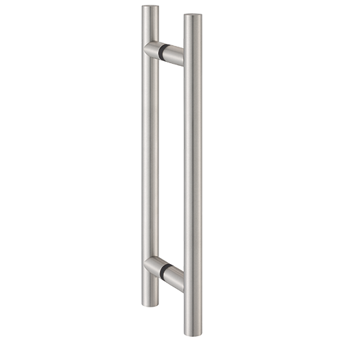 Handle bar set Ø25mm H=1200mm, AISI 304 satined