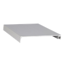 Top-cover slim with opening 120mm, L=5000mm, aluminum mill finish