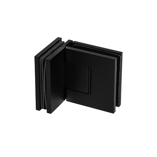 EXCITE showerdoor hinge glass-glass 90°, 2-directional glass 8/10mm, brass Stealth Black