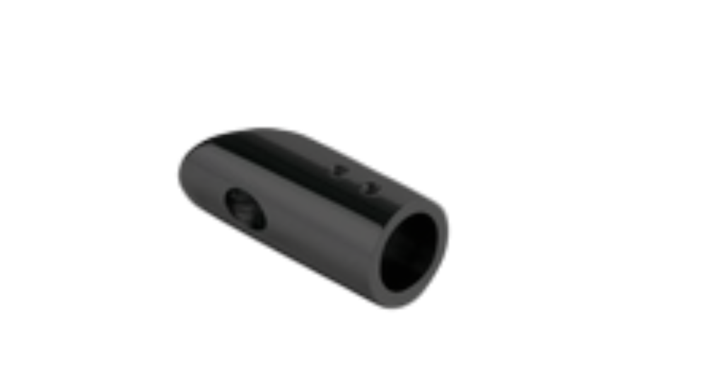 Corner connector 45° for tube Ø19mm, brass Stealth Black