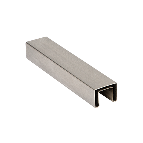 Glass handrail 40x30x1mm L=5mtr AISI 304 satined