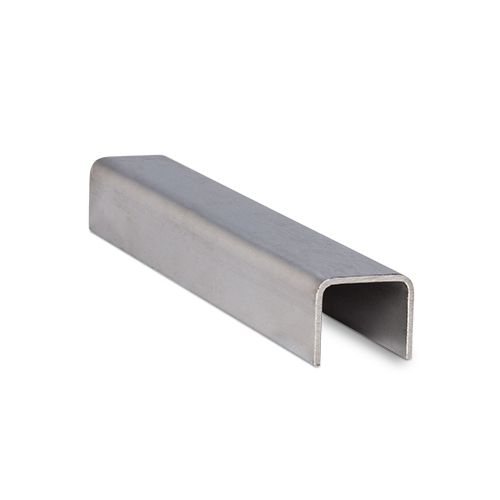 Handrail U-profile 30x25x2mm, L=4000mm AISI 304 satined