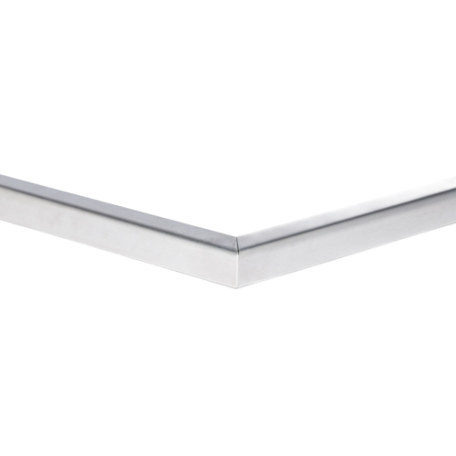 Corner connector 90° u-profile horiz. 26x20x2mm AISI 304 satined