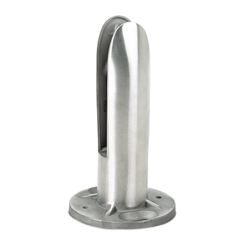 Spigot Ø48.3mm h=185mm AISI 316 satined (discontinued product until 30/06/2026 or while stocks last)