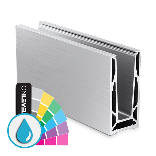 TL-6080 Glass profile L=2500mm aluminum ARMOR RAL