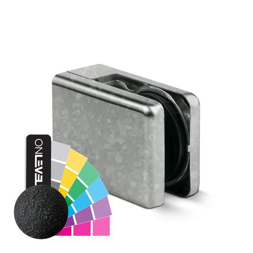 KRONOS square, connection flat glass 8-12.76mm indoor use covercaps stainless steel