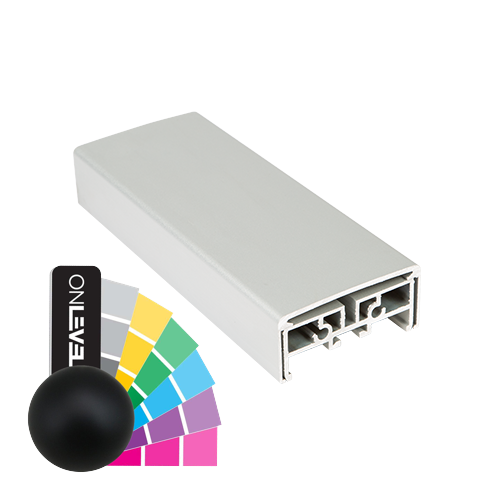 GUARDIAN OF THE UNIVERSE handrail 79x37mm L=2500mm, aluminum RAL matt