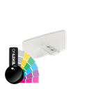 GUARDIAN OF THE UNIVERSE handrail endcap 79x37mm , alum. RAL shiny