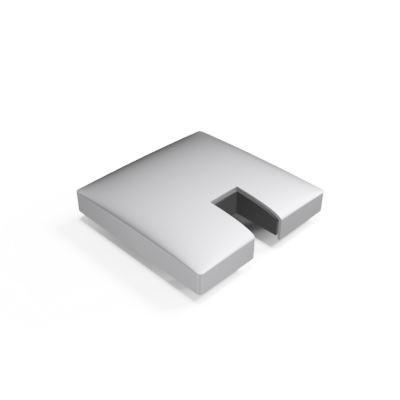 GUARDIAN OF THE UNIVERSE endpost endcap open 58x58mm, aluminum RAL matt